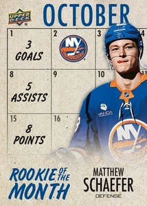 ePack Matthew Schaefer 2025-26 Upper Deck GDM Rookie Of The Month #R-1 RC - Bild 1 von 2
