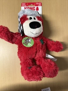 Kong Wild Knots Dog Chew Toy Red Bear 10” New - Picture 1 of 6