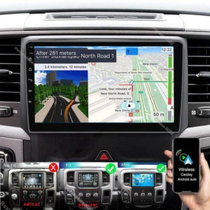 Carplay For 13-18 Dodge Ram 1500 2500 3500 Android 13 Car Stereo FM Radio BT GPS - Picture 1 of 13