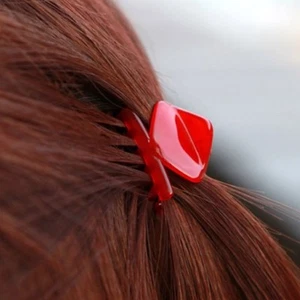 Mini Haarklammer Haarclip Rot - Bild 1 von 3