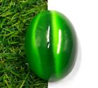 Certified 200.00 Ct Natural Untreated/Unheated Green Cats Eye 41 mm Gemstone VR