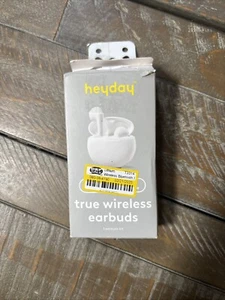 True Wireless Bluetooth Earbuds - heyday - White New In Box Includes Case USB - Picture 1 of 1