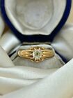 Antique 18ct Yellow Gold .45pt Diamond Belcher Ring