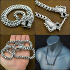 22" 56cm 255g HEAVY CHUNKY DRAGON 925 STERLING SOLID SILVER MENS NECKLACE CHAIN