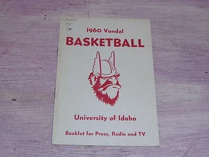 1959 1960 UNIVERSITY OF IDAHO COLLEGE BASKETBALL MEDIA GUIDE EX-MINT - Picture 1 of 1