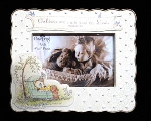 Baby Picture Frame "Children Are A Gift From God" Fits 4"x6" Photo - Picture 1 of 3