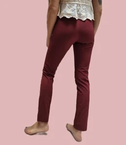 Cos Trousers XS 6 Dark Burgundy Red formal casual dress Steampunk punk skinny - Picture 1 of 8