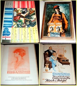 1928 Deutscher Drucker Nr. 12, Art Deco Vintage-Anzeigen, Werbung Kunst & Druck - Bild 1 von 12