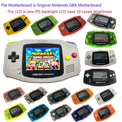 Game Boy Advance GBA Console with IPS Backlight LCD Mod 10 Levels Brightness - Bild 1 von 4