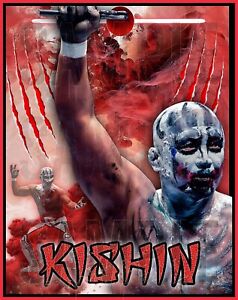 INK TANK CUSTOM JUSHIN KISHIN LIGER 8x10 DESIGN WWE TNA AEW WCW ECW AAA ROH NWO