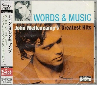 John Cougar Mellencamp SEALED NEW 2CD(SHM-CD) "Words & Music Best Of" Japan OBI - Image 1 of 2