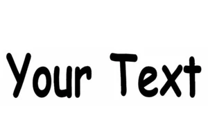 YOUR TEXT Vinyl Decal Sticker Car Window Bumper CUSTOM Personalized Lettering - Picture 1 of 3