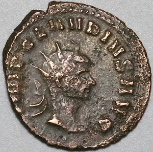 270s Claudius II Double Denarius Roman Empire Barbarous Radiate VF (25010101R) - Picture 1 of 2