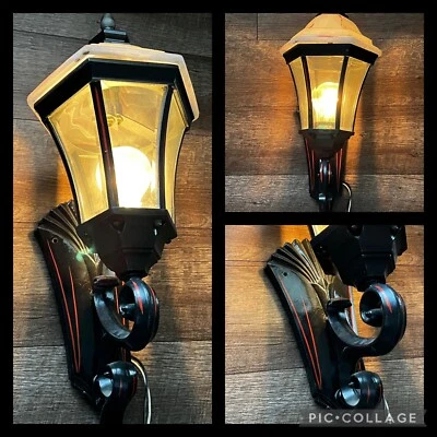 Vintage Hollywood Hills Gothic Coach Wall Mount Lamp Exterior Garden Creative - Image 1 of 4