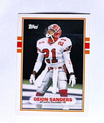 DEION SANDERS ROOKIE CARD 1989 Topps Traded #30T Football COACH PRIME MINT FRESH - Image 1 of 2