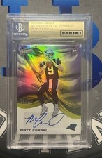 2022 Panini America NFL Player Of The Day  Matt Corral Auto 12/20 beckett