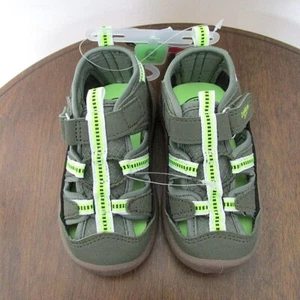 NEW BABY TODDLER BOYS OSHKOSH EVERPLAY WASHABLE ZINGER SANDALS SZ 5 OR 6 OLIVE - Picture 1 of 7
