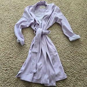 NWOT WOMENS MEDIUM ORCHID PETAL UGG BRAELYN II KNIT FLEECE BELTED ROBE 1108461 - Picture 1 of 8