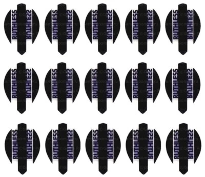 5 New Sets Ruthless Pear Dart Flights - Ships w/ Tracking - Black