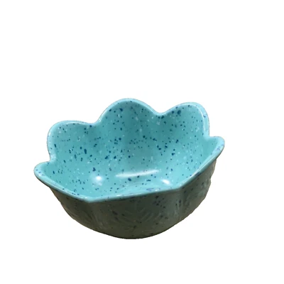 1 The Pioneer Woman Bowl Juliette verde azulado salpicado melamina flor cereal sopa foto Foto 1 de 4