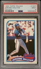 1989 Topps Tiffany Traded Jerome Walton #123T PSA 9