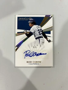 2021 Panini Immacolata Firme Oro /5 Asta Carew #IS-RC Auto HOF - Foto 1 di 2