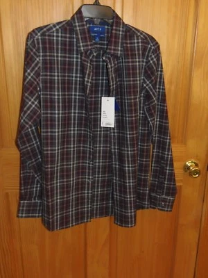APT. 9 MENS PREMIER FLEX SHIRT - SZ SMALL - WINE - RET 46.00(CF-14-78)  - Image 1 of 4