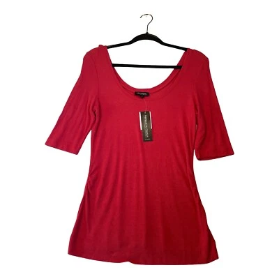 Suéter ligero Le Chateau para mujer mezcla de rayón cuello redondo coral talla XL Foto 1 de 4