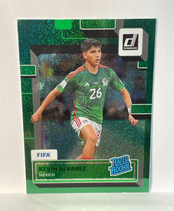 Kevin Alvarez 2022-23 Donruss FIFA Rated Rookie Green Stardust RC #186 Mexico
