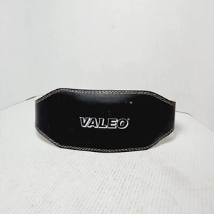 Valeo Cinturón de Soporte de Cuero Negro Acolchado para Levantamiento de Pesas Cinturón de Soporte para Espalda 3"-6" W - Imagen 1 de 14