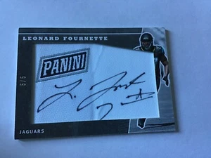 2017 Panini Large Patch Leonard Fournette Auto 5/5 Rare! - Picture 1 of 2
