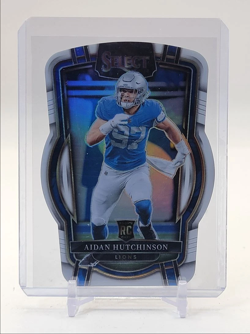 AIDAN HUTCHINSON 2022 SELECT CLUB LEVEL ROOKIE WHITE DIE CUT RC /49 Q1827