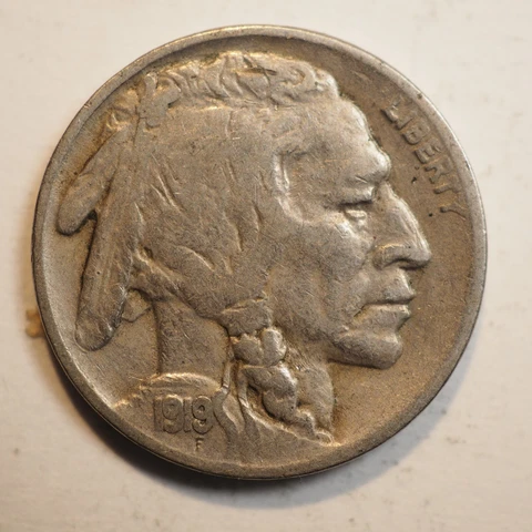 1919 BUFFALO NICKEL ***NICE COIN!*** - FREE SHIPPING! A2923 Cover