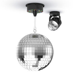 Boule à facette DJ light effect disco ball boule décoration miroir, moteur rotat - Photo 1 sur 3