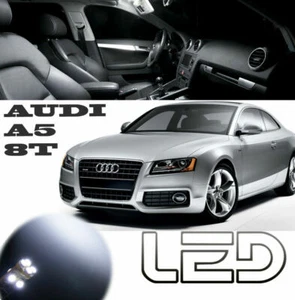 For AUDI A5 8T Interior LED Light 13 Bulbs Dome Doors Mirror Trunk Free error - Picture 1 of 6