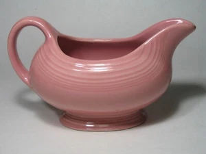 De colección Fiesta Ware Gravy - Barco Salsa Color Rosa Homer Laughlin Co Hecho en EE. UU. - Imagen 1 de 6