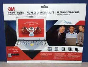 3M PF15.0 Black Laptop Notebook LCD Monitor Privacy Filter for 15" inch - Picture 1 of 1