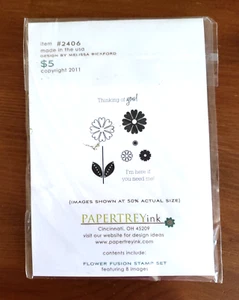 Papertrey Ink Flower Fusion Stamp Set #7 Photopolymer Stamp Set - Picture 1 of 2