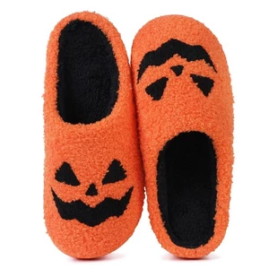 Damen Herren Pantoffeln Plüsch Winter Warme Hausschuhe Slippers Halloween Schuhe - Bild 1 von 33