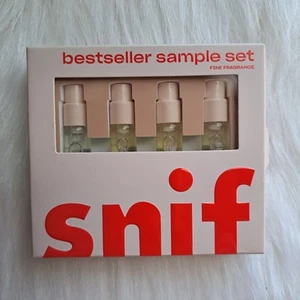 Ulta X Snif Sample Set 4pc Eau de Toilette Sweet Ash Tart Deco Vanilla Vice Coco - Picture 1 of 4