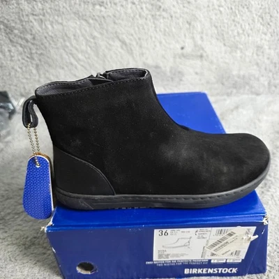 Birkenstock Myra Black Suede Leather Ankle Boots EU 36 US L5 Narrow Fit NEW - Image 1 of 4
