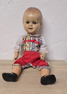 Muñeca Play Celuloide 46cm Ojos Dormir Vintage - Imagen 1 de 15