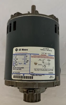 GE Motors AC Motor Model 4735 Thermal Protected 1/2 HP 1725 RPM 115 V 60 HZ - Image 1 of 4
