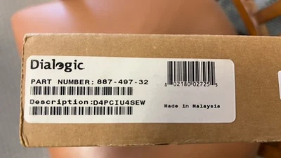 Dialogic D4PCIUSEW 4 Ports Fax And Speech New Open Box - Image 1 of 4