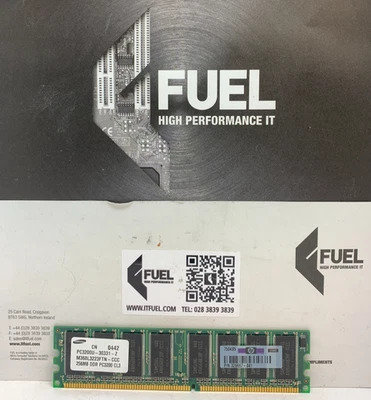 Samsung  256MB  DDR ram memory module  PC-3200 -  M368L3223FTN-CCC - Image 1 of 3