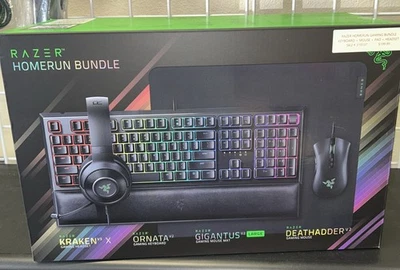 Razer, "Homerun" RGB Keyboard + Mouse + Mat + Headset Bundle  - Image 1 of 4