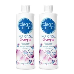 No-Rinse Shampoo, 16 fl oz - Leaves Hair Fresh, Clean and Odor-Free (Pack of 2) - Picture 1 of 4