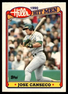 1990 Topps Hills Hit Men Jose Canseco Oakland Athletics #7 - Picture 1 of 2