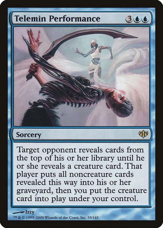 Telemin Performance Conflux PLD Blue Rare MAGIC THE GATHERING CARD ABUGames - Image 1 of 1