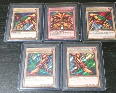 Yu-Gi-Oh Exodia The Forbidden One Arm Leg LCYW 1st Edition Secret Rare 5 Pieces - Image 1 of 4